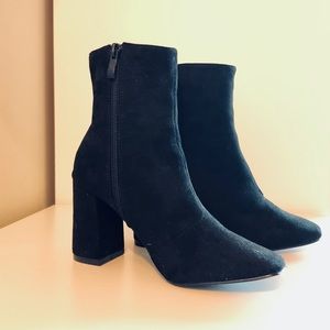 Lulus My Generation Black Suede High Heel Boots